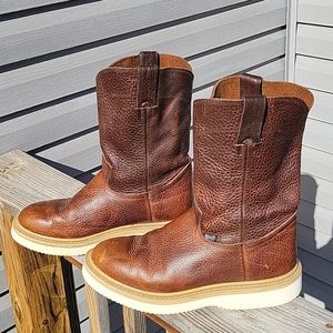 JUSTIN BOOTS MEN 7 PREMIUM STEEL TOE LEATHER BOOT